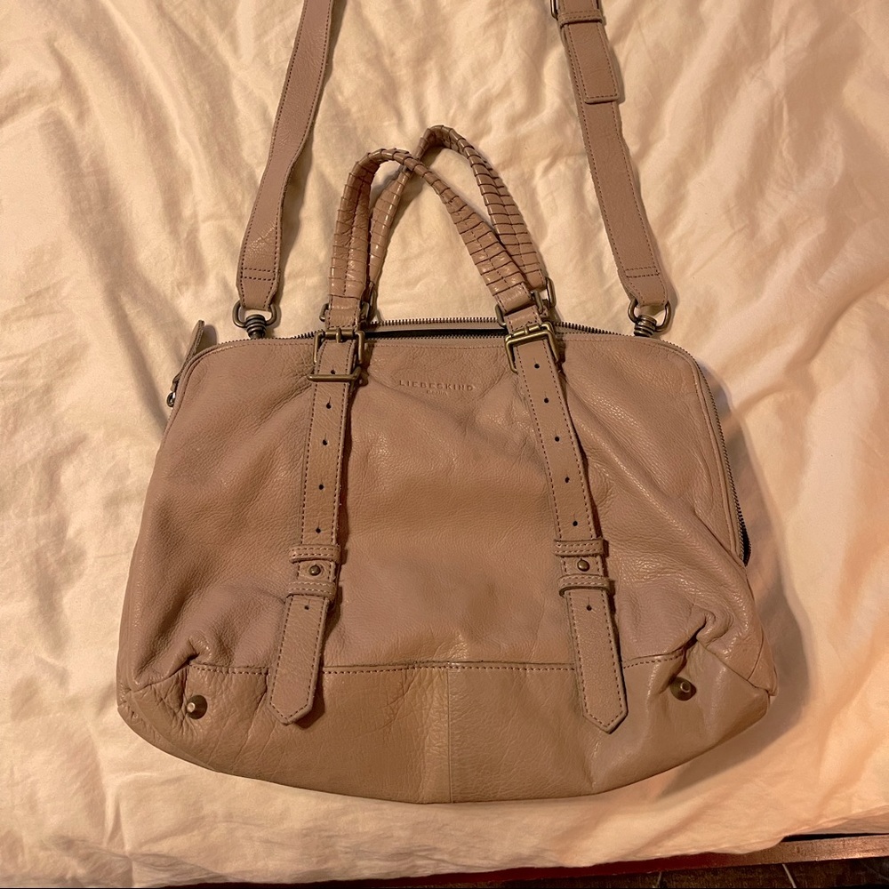 Liebeskind Handbag, neutral buff leather.